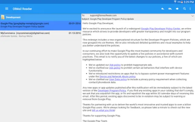 OlMail Reader android App screenshot 3