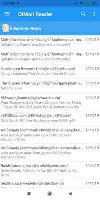 OlMail Reader android App screenshot 7